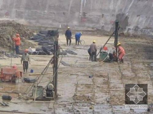 龙华山办事处我公司承建北京房山区水池地基注浆加固工程